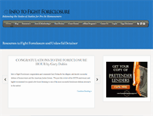 Tablet Screenshot of infotofightforeclosure.com